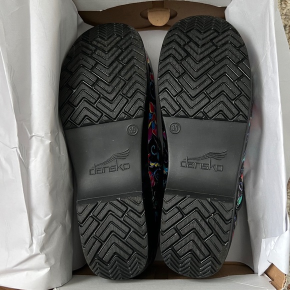 EUC - Dansko Professional Vivid Floral Patent Clog - Picture 3 of 15